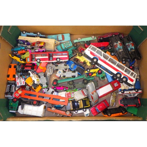 256 - A qty of vintage die cast vehicles to include Dinky, Corgi etc