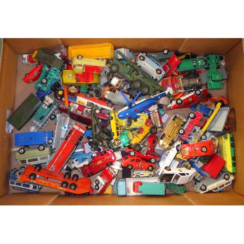 256 - A qty of vintage die cast vehicles to include Dinky, Corgi etc