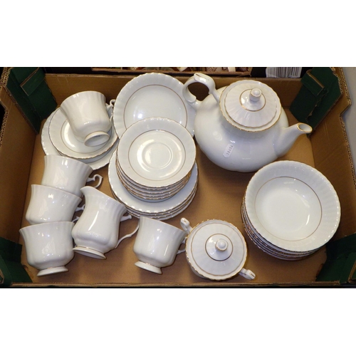 298 - Three boxes of misc ceramics to include a Chodziez table ware, Sadler tea pots etc (3)