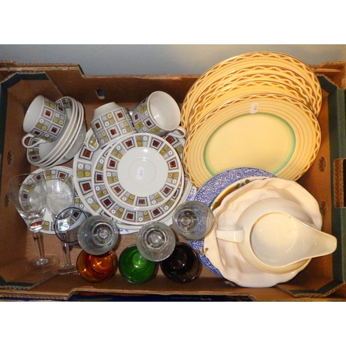 305 - Two boxes of misc ceramics etc (2)