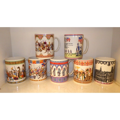 322 - A group of Wedgwood Commemorative cups / tankards