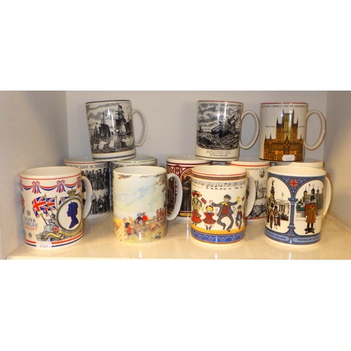 322 - A group of Wedgwood Commemorative cups / tankards