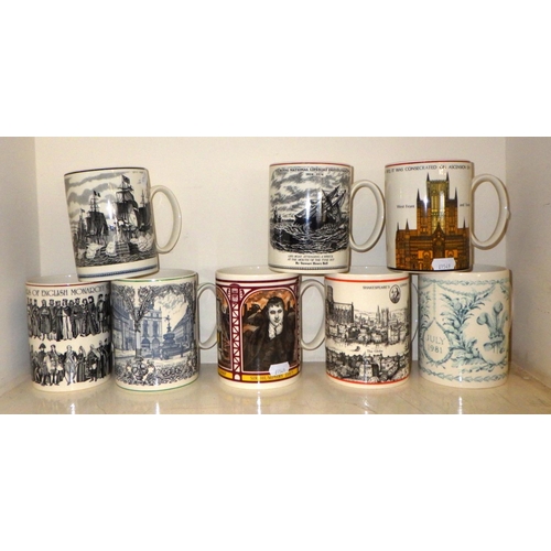 322 - A group of Wedgwood Commemorative cups / tankards