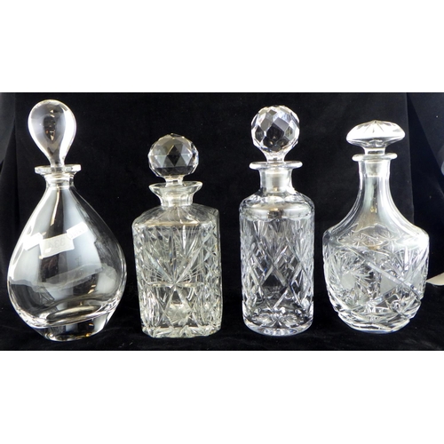 334 - A group of seven various decanters