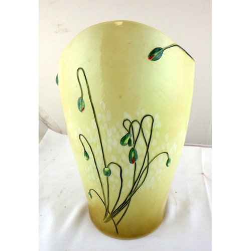 389 - A large Franz Van Gogh Museum butterfly vase 33cm tall
small chip to the back of a flower & butterfl... 