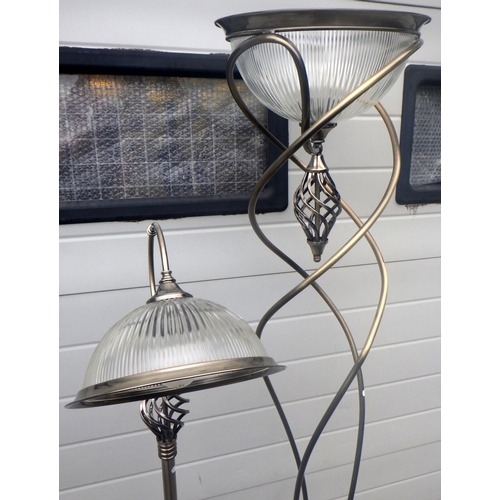 695 - Two modern lamp standards