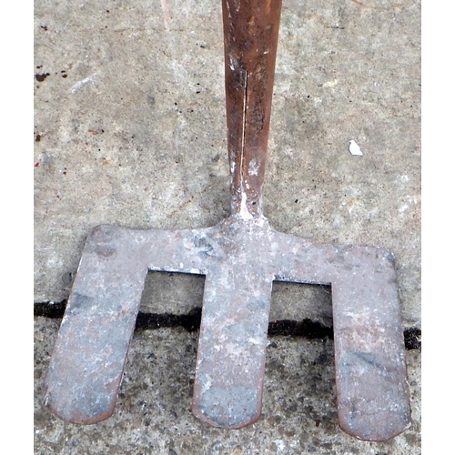 775 - A lead pot stirring rake (ex York Minster Stores)