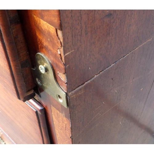 785 - A Victorian mahogany chest of drawers, a/f cut, 125cm wide