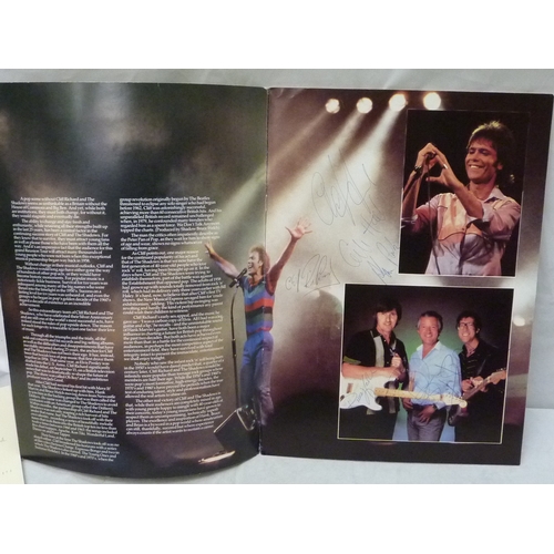 72 - Cliff Richard & The Shadows pop music interest: a The Shadows Silver Anniversary World Tour programm... 