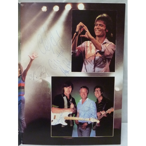 72 - Cliff Richard & The Shadows pop music interest: a The Shadows Silver Anniversary World Tour programm... 