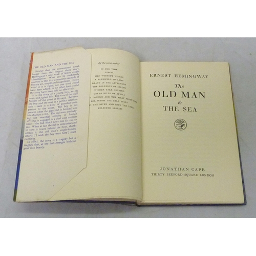 83 - Ernest Hemingway The Old Man and The Sea First Edition book published Jonathan Cape 1952, blue board... 