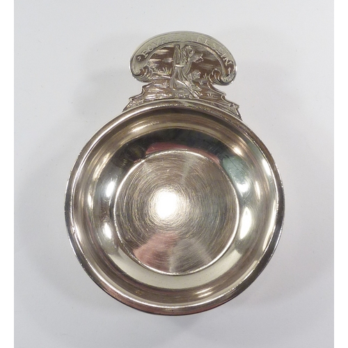 14 - A silver cauldron salt, Thomas Wallis, London 1776, 63mm diameter / 38gr; a cased set of six coffee ... 