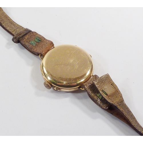 70 - A Stockwell & Co wire-lugged trench style wrist watch having an unsigned pin set lever movement in a... 