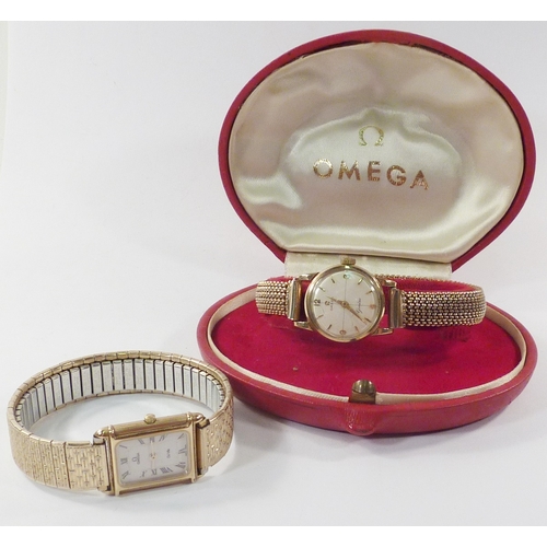 105 - An Omega Geneve ladies wristwatch c1959 comprising an Omega cal 244 manual wind 17 jewel movement un... 