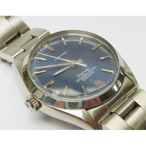 9 - A Rolex Oyster Perpetual Air-King wristwatch model 5500, having a Rolex automatic movement beneath a... 