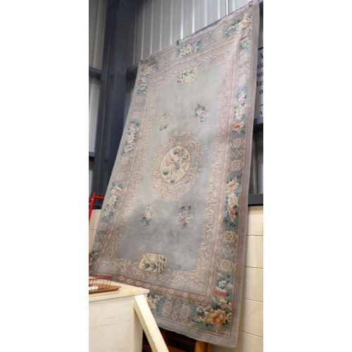 890 - A Chinese rug, marks