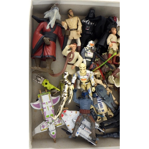 218 - Star Wars action figures etc, Phantom Menace era.