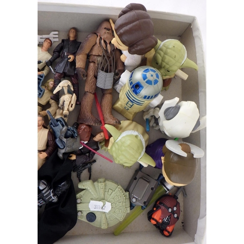 218 - Star Wars action figures etc, Phantom Menace era.