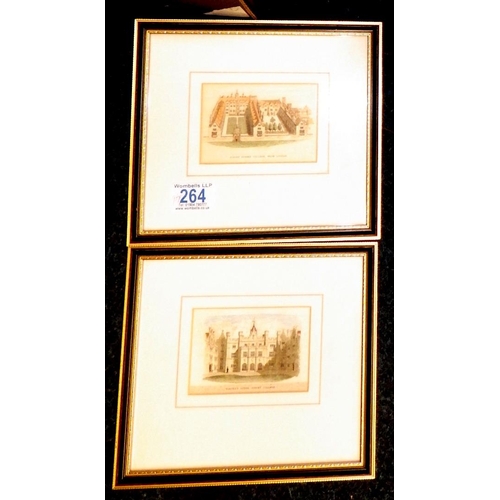 264 - A group of various framed prints to include Sydney College Cambridge interest