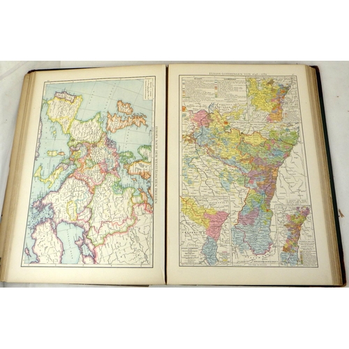 267 - G Droysens Hand Atlas 1886 together with Murray's Atlas, AA handbook and David Loggan Cantabrigia  I... 