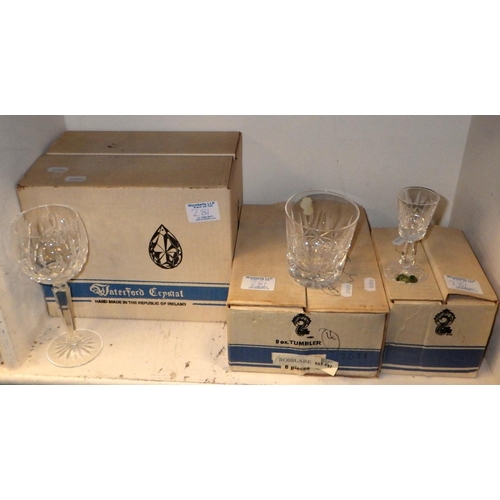 281 - A group of Waterford Crystal drinking glasses together with 6 Thomas Webb tumblers (qty)