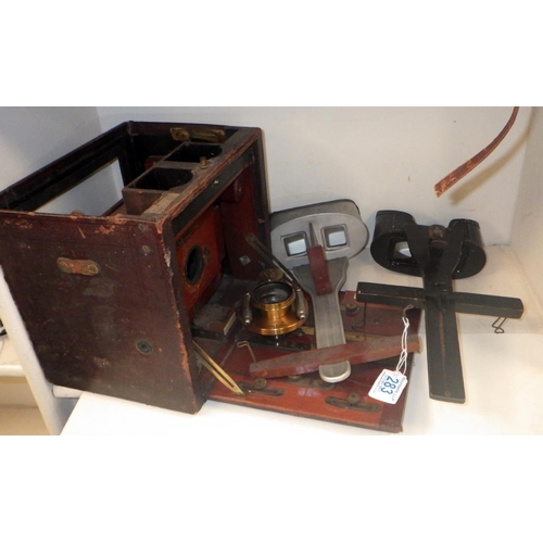 283 - A Eastman Kodak Bausch & Lomb opt boxed camera together with two stereograph viewers af (3)