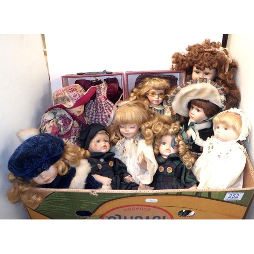 252 - A group of porcelain dolls