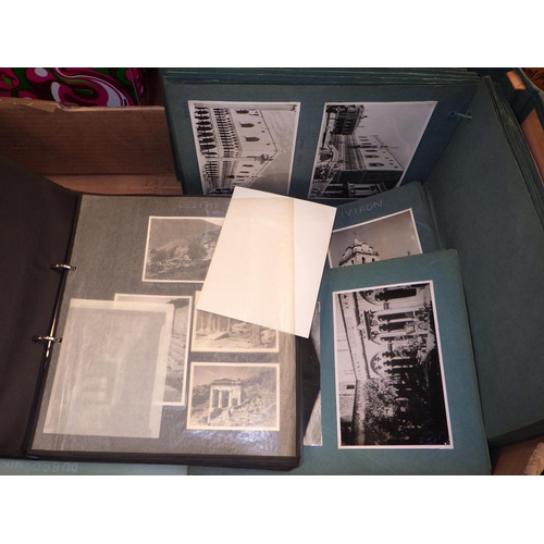 270 - A group of various vintage black & white continental photograph albums