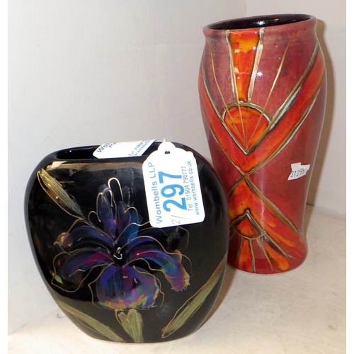 297 - Two Anita Harris vases