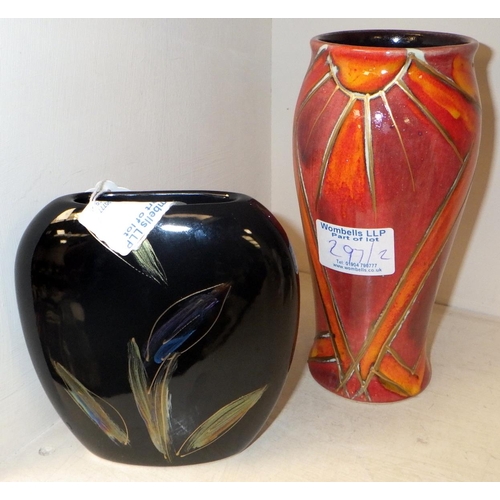 297 - Two Anita Harris vases