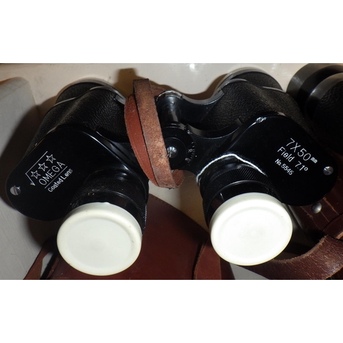 303 - Two pairs of binoculars, Omega & Solaross