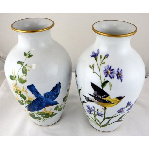 294 - A pair of large RSPB A J Rudisill vases