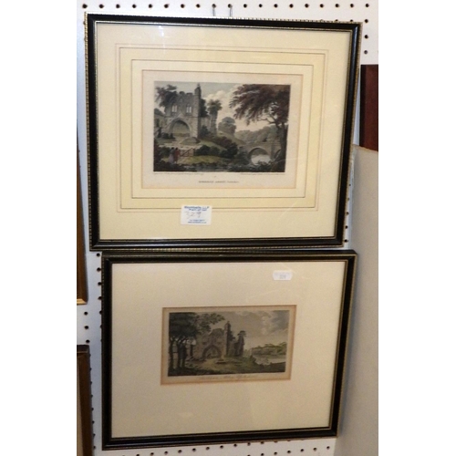 329 - A group of various framed prints to York interest together with two S Barnes Robson watercolours and... 