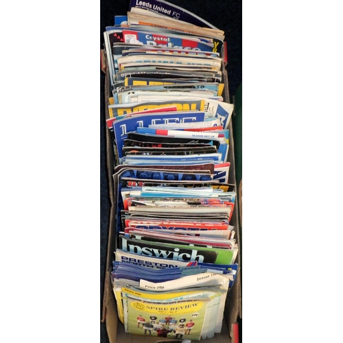 348 - Pop Lps & singles together with misc football programmes (2)