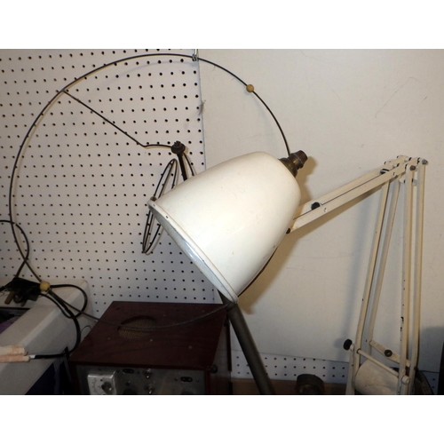 356 - A group of misc industrial type lamps and fittings, Fantasia lamp etc