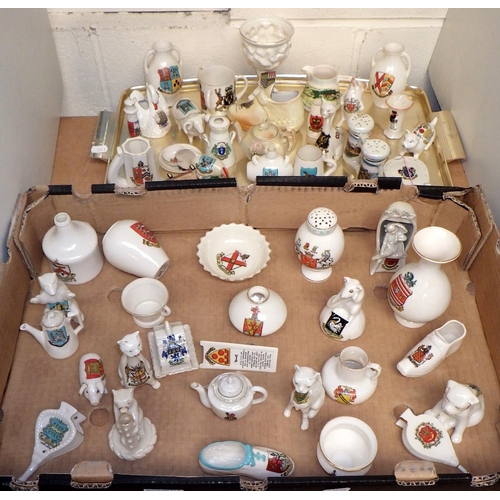 372 - Crested china souvenir miniatures, incl Grafton, Willow Art and Goss approx 50 (2)