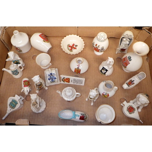 372 - Crested china souvenir miniatures, incl Grafton, Willow Art and Goss approx 50 (2)