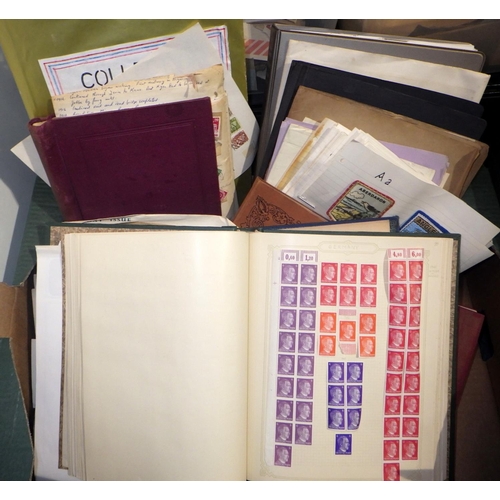 389 - A large qty of various stamps including loose stamps and albums. (qty)