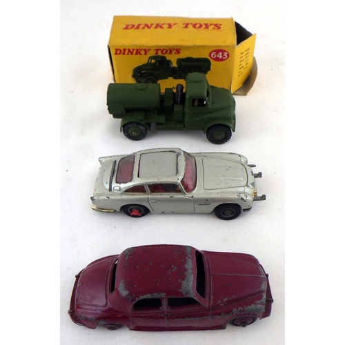 395 - A Corgi Toys die-cast James Bond Aston Martin DB5 in silver together with a Dinky Rover 75 & a Dinky... 