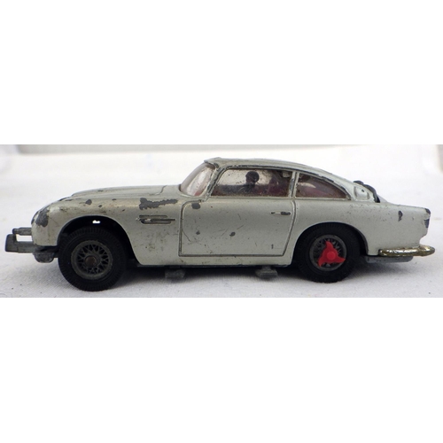 395 - A Corgi Toys die-cast James Bond Aston Martin DB5 in silver together with a Dinky Rover 75 & a Dinky... 