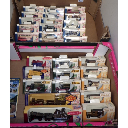 413 - 27 'Days Gone' die cast model vehicles along with 2 'Trackside' vehicles - all boxed