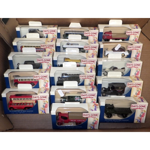 413 - 27 'Days Gone' die cast model vehicles along with 2 'Trackside' vehicles - all boxed