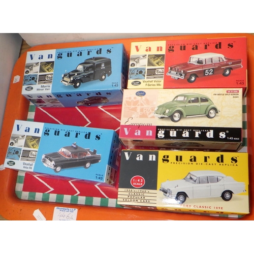 446 - 11 Vanguards die cast model vehicles - all boxed