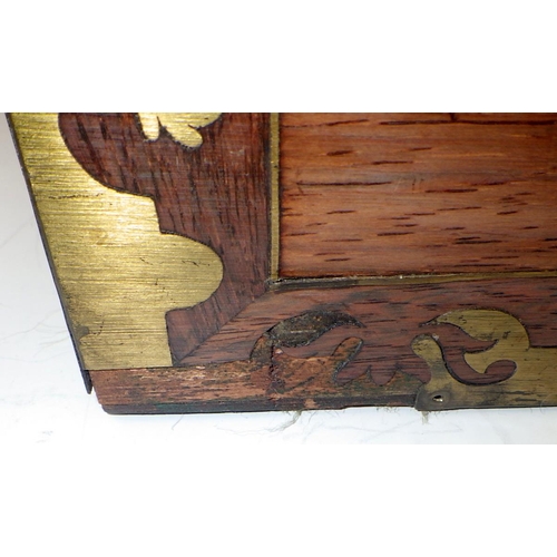 460 - Brass bound writing box a/f