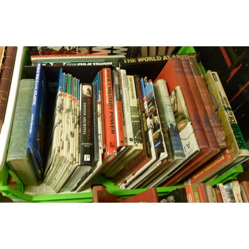 462 - A qty of Military books, Mein Kampf part works etc