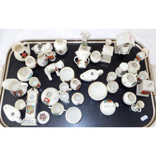 21 - Crested china souvenir miniatures