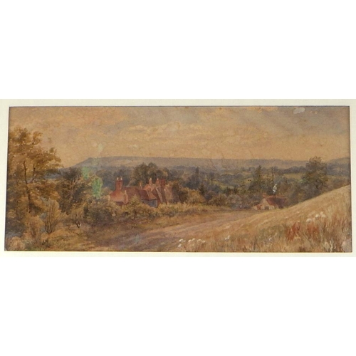 29 - View Towards Hindhead, watercolour bearing inscription verso giving title and attribution AA Wilkins... 