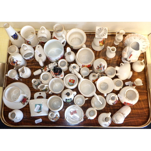 38 - Crested china souvenir miniatures.