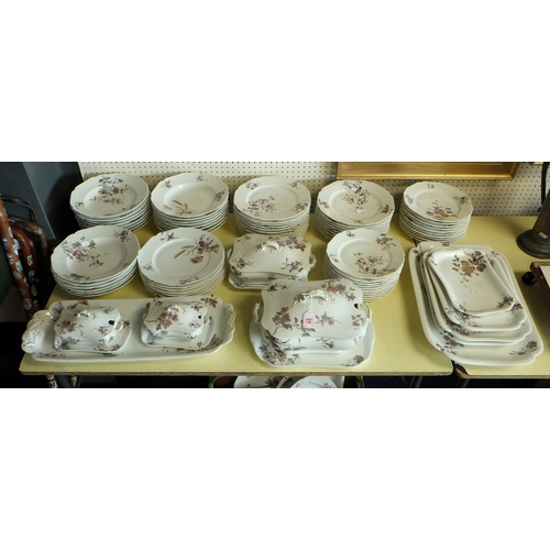 48 - A Haviland Limoges porcelain floral pattern extensive dinner service