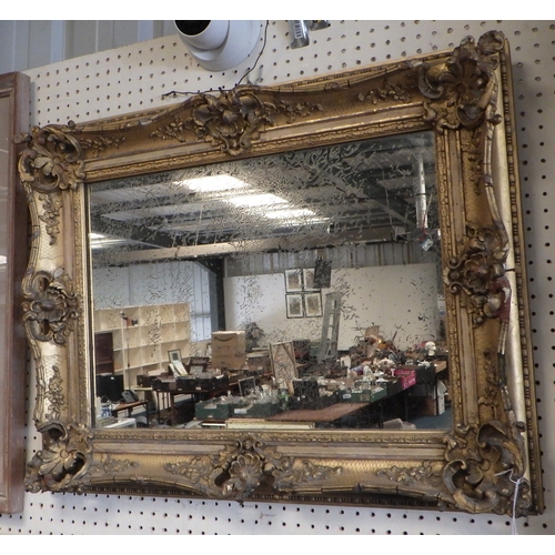 71 - A 19thC gilt framed mirror AF 68 x 52cm